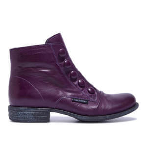 Carl Scarpa Ester Purple Leather Ankle Boots